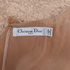 Dior Soft Pink Silk Organza Embroidered Cape Dress FR 42 - Blue Spinach