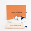 Louis Vuitton White Damier Infini Hockenheim Loafers UK 7.5 - Blue Spinach